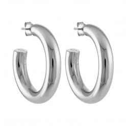 Machete 1.5" Perfect Hoops In Silver Jewelry