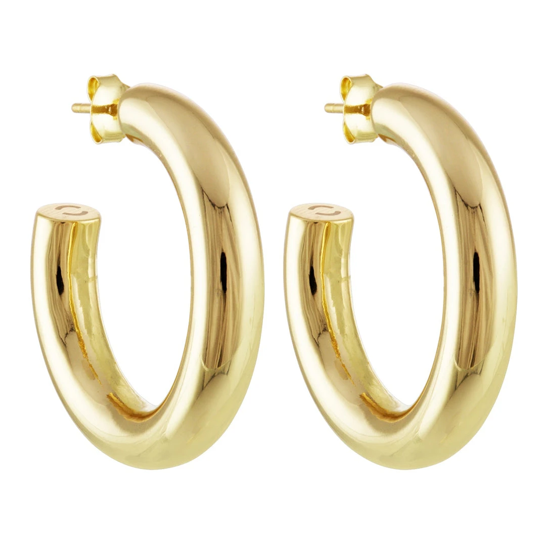 Machete THE SPOTLIGHT 1.75" Perfect Hoops In Gold 3 Machete THE SPOTLIGHT 1.75" Perfect Hoops In Gold