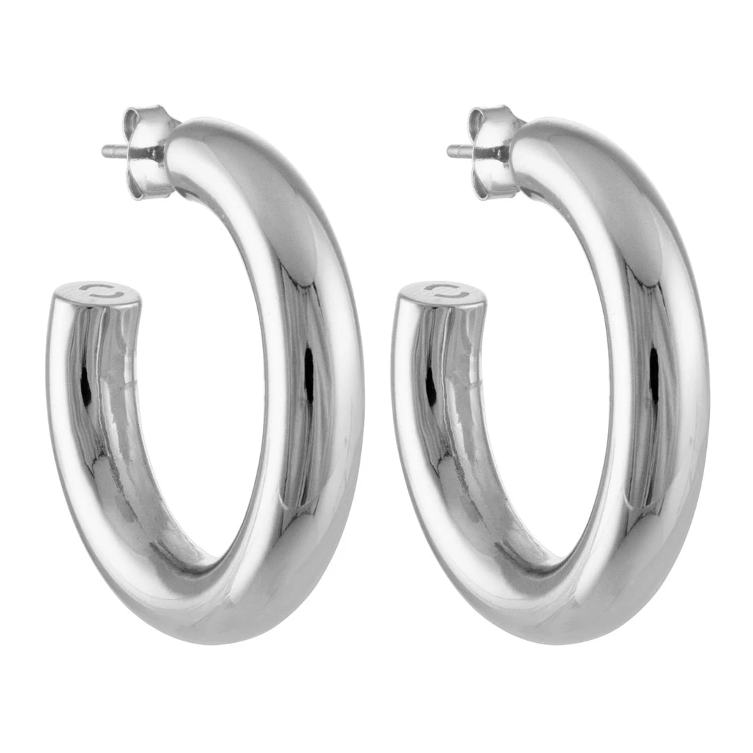 Machete 1.75" Perfect Hoops In Silver Jewelry 3 Machete 1.75" Perfect Hoops In Silver Jewelry