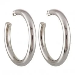 Machete Jewelry 2.5" Perfect Hoops In Silver
