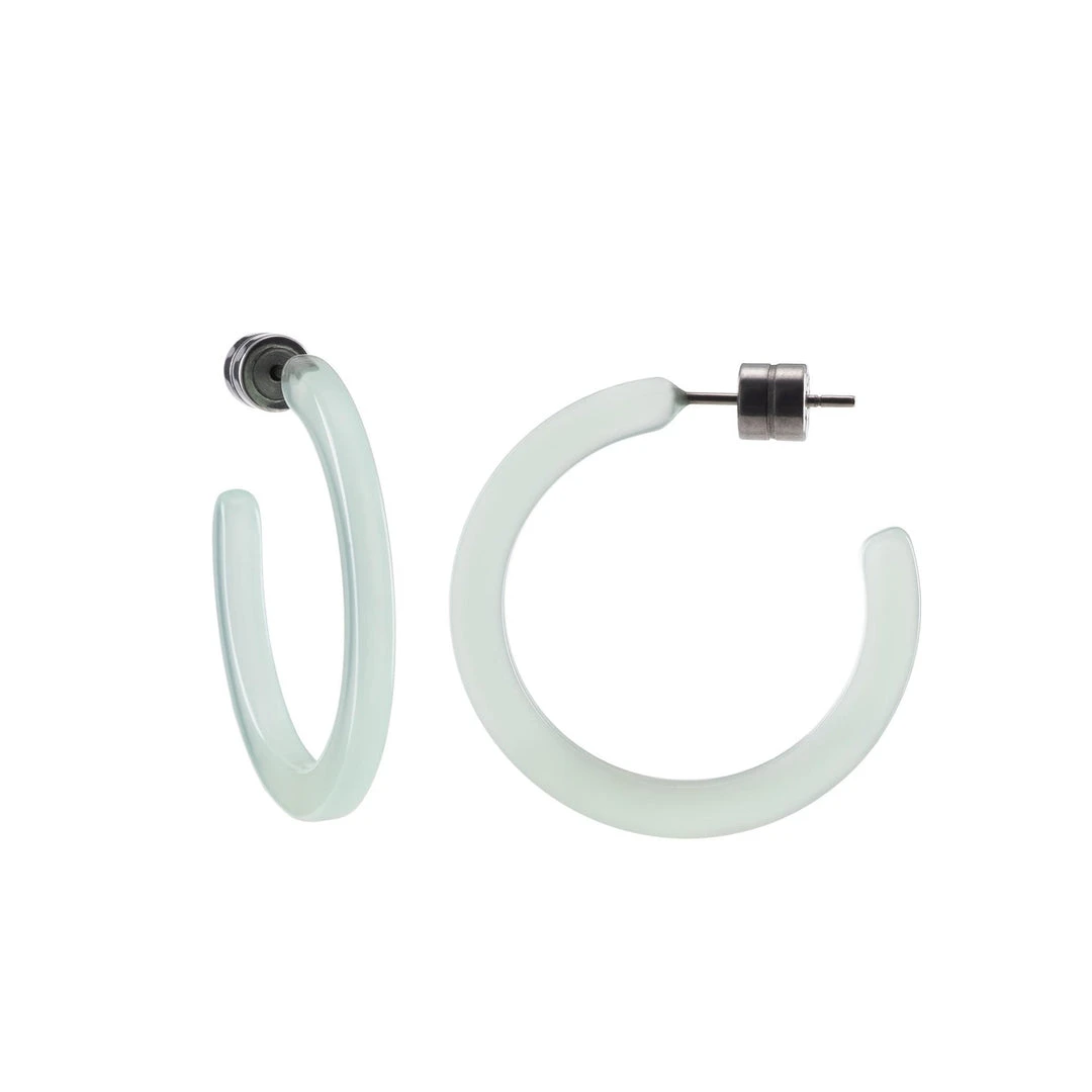 Machete Jewelry Mini Hoops In Sea Glass 3 Machete Jewelry Mini Hoops In Sea Glass