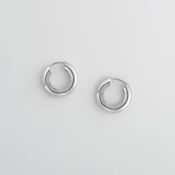 Machete Build Your Own: Charm Hoops Chunky Hoops In Silver