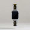 Machete Apple Watch Band In Stainless Steel & Classic Tortoise Tech 2 Machete Apple Watch Band In Stainless Steel & Classic Tortoise Tech