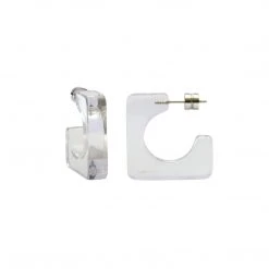 Machete Jewelry Atlas Hoops In Clear