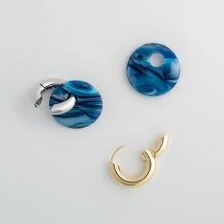 Machete Disc Charms In Capri Build Your Own: Charm Hoops