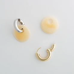 Machete Disc Charms In Cream Dot Build Your Own: Charm Hoops