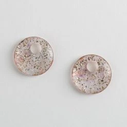 Machete Disc Charms In Glitter Build Your Own: Charm Hoops