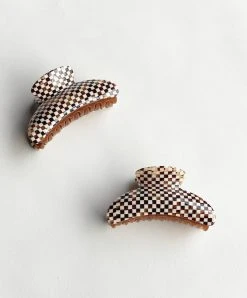 Machete Grande Heirloom Claw In Tortoise Checker