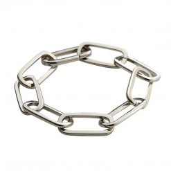 Machete Grande Solid Sterling Paperclip Chain Bracelet In Silver Bracelets, Bangles, & Cuffs