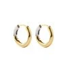 Machete Jewelry Hinge Hoops In 3/4 Gold
