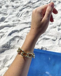 Machete Interchangeable Link Bracelet In 14k Gold