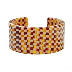 Machete Jumbo Cuff In Tortoise Checker