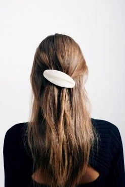 Machete Jumbo Oval Clip In Black & Ivory Summer SALE