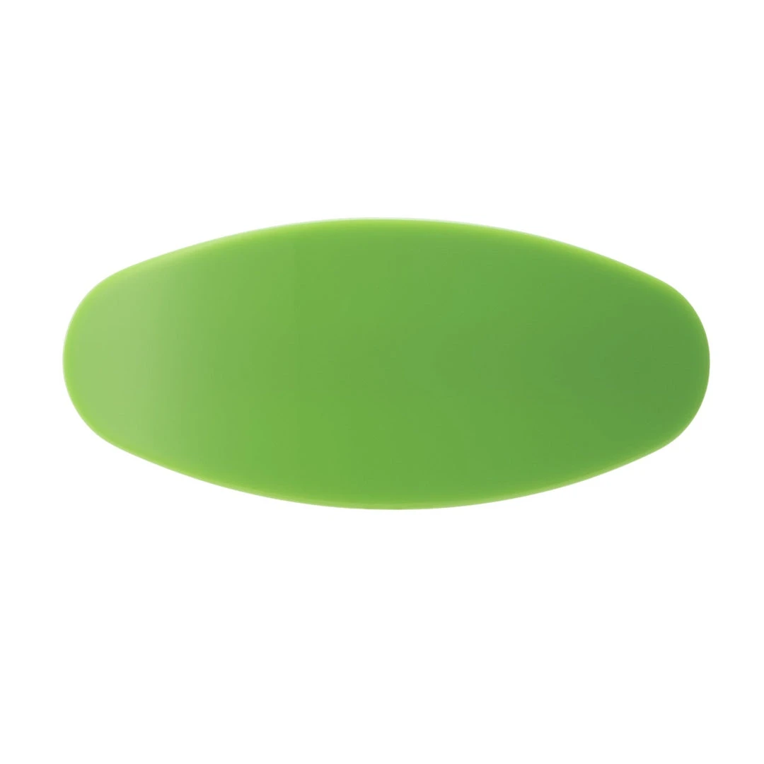 Machete Jumbo Oval Clip In Neon Green 3 Machete Jumbo Oval Clip In Neon Green