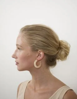 Machete Kate Hoops In Blonde Tortoise Jewelry