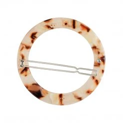 Machete Large Circle Clip In Blush Tortoise Summer SALE