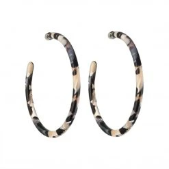Machete Summer SALE Large Hoops In Abalone
