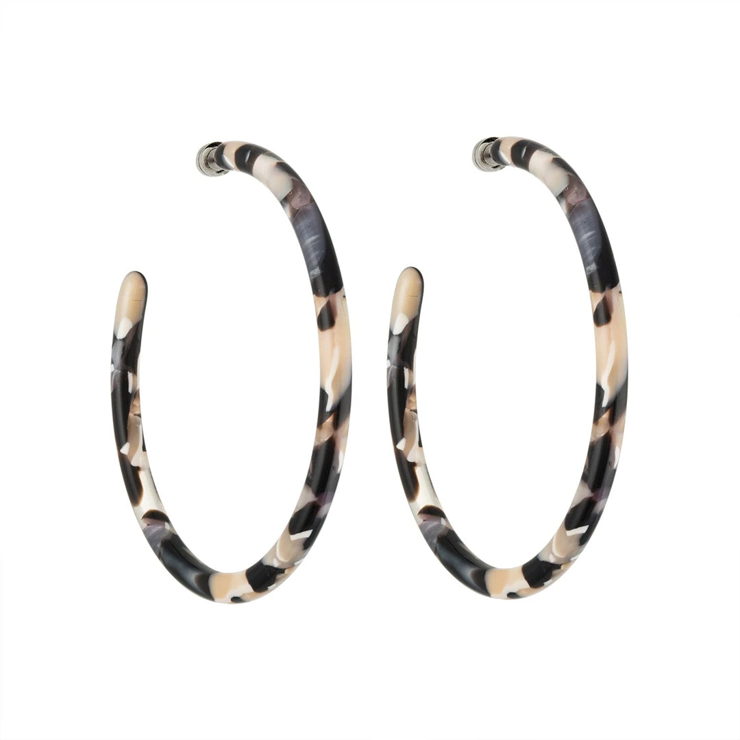 Machete Summer SALE Large Hoops In Abalone 3 Machete Summer SALE Large Hoops In Abalone