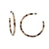 Machete Large Hoops In Ash Blonde Tortoise Jewelry