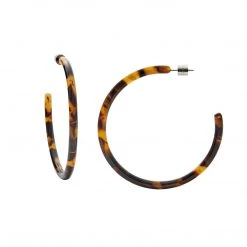 Machete Large Hoops In Classic Tortoise
