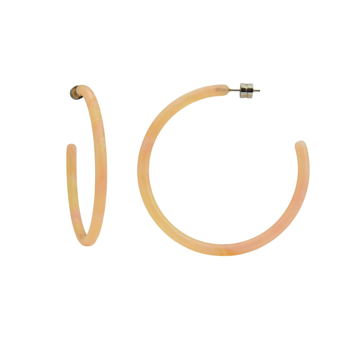 Machete Large Hoops In Dahlia Summer SALE 3 Machete Large Hoops In Dahlia Summer SALE