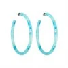 Machete Jewelry Large Hoops In French Coast Blue 1 Machete Jewelry Large Hoops In French Coast Blue