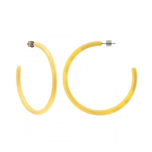 Machete Jewelry Large Hoops In Naples Yellow 7 Machete Jewelry Large Hoops In Naples Yellow