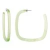 Machete Summer SALE Large Square Hoops In Lime