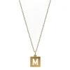 Machete Letter Charm Necklace Summer SALE