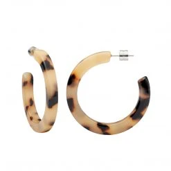 Machete THE SPOTLIGHT Midi Hoops In Blonde Tortoise