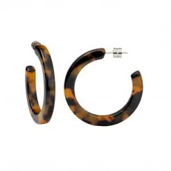 Machete Jewelry Midi Hoops In Classic Tortoise