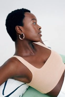 Machete Jewelry Midi Hoops In Neon Pink