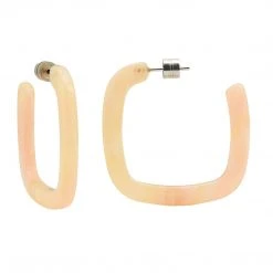 Machete Midi Square Hoops In Dahlia Summer SALE