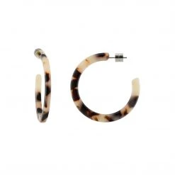 Machete Jewelry Mini Hoops In Ash Blonde Tortoise