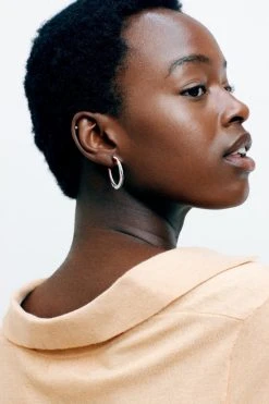 Machete Mini Hoops In Stromanthe Jewelry