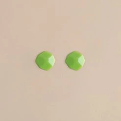 Machete Jewelry Mini Sculpture Studs In Neon Green