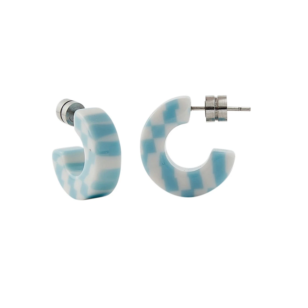 Machete Muse Hoops In Blue Checker 3 Machete Muse Hoops In Blue Checker