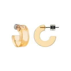 Machete Jewelry Muse Hoops In Clear Tangerine 8 Machete Jewelry Muse Hoops In Clear Tangerine