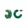 Machete Muse Hoops In Malachite