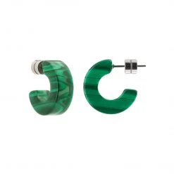 Machete Muse Hoops In Malachite