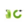 Machete Jewelry Muse Hoops In Neon Green 1 Machete Jewelry Muse Hoops In Neon Green