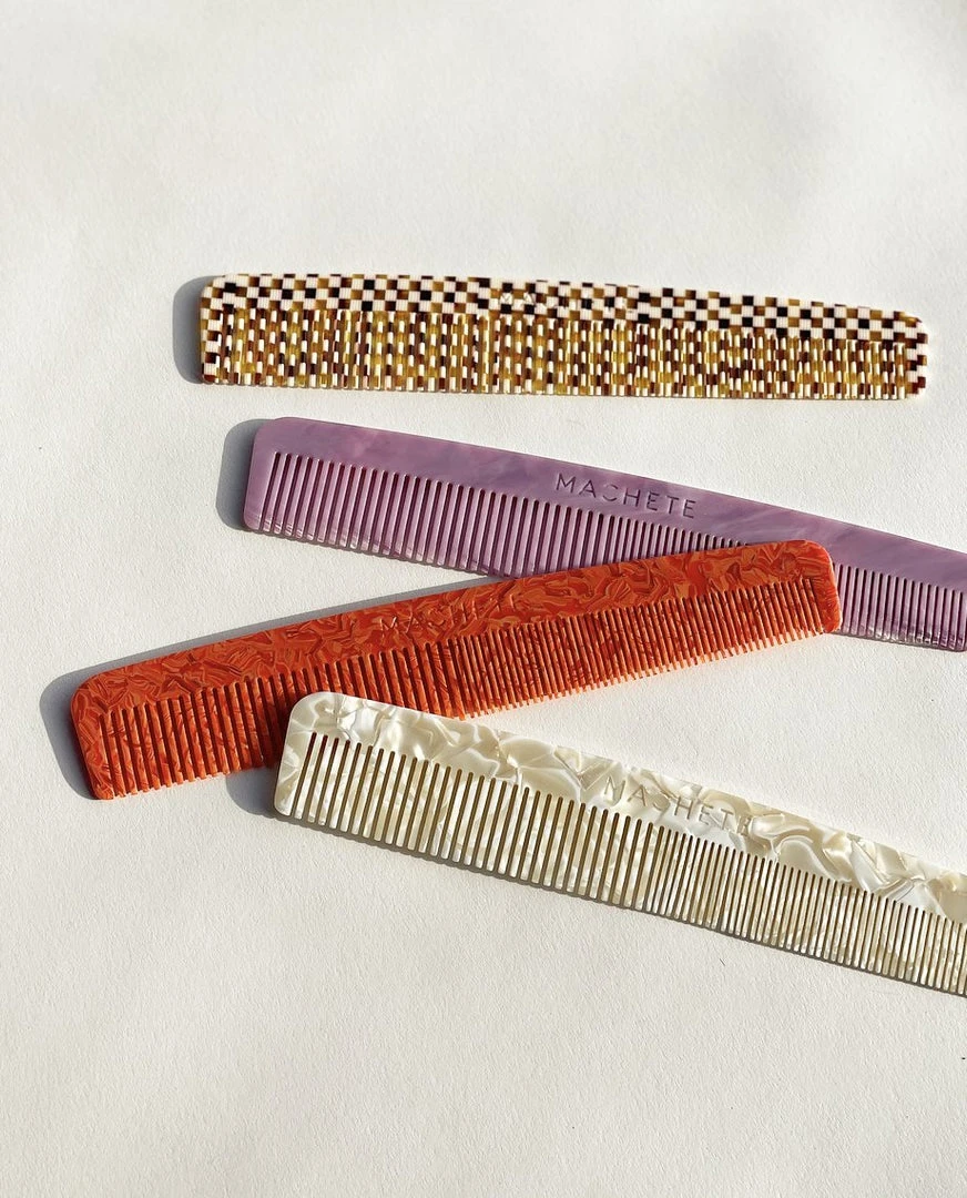 Machete Checker Mania No. 1 Comb In Tortoise Checker 4 Machete Checker Mania No. 1 Comb In Tortoise Checker