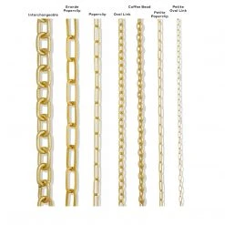 Machete Paperclip Chain Necklace In Gold Jewelry