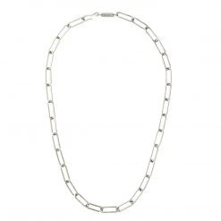 Machete Jewelry Paperclip Chain Necklace In Silver