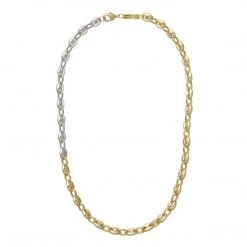 Machete Petite Coffee Bead Necklace In 3/4 Gold