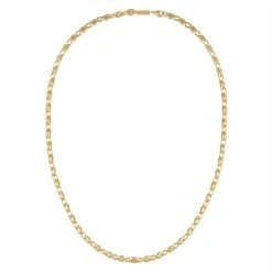 Machete Petite Coffee Bead Necklace In Gold