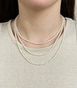 Machete Jewelry Rice Pearl Necklace 7 Machete Jewelry Rice Pearl Necklace