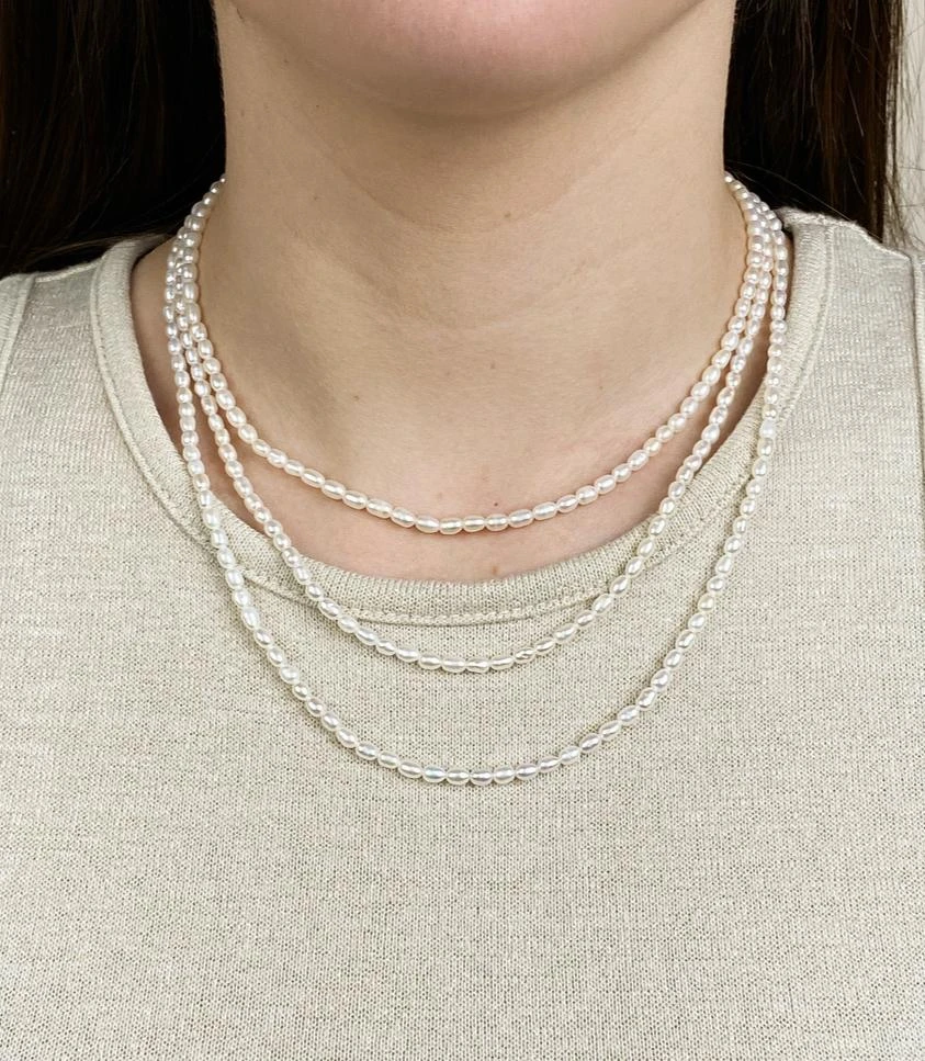 Machete Jewelry Rice Pearl Necklace 5 Machete Jewelry Rice Pearl Necklace