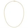 Machete Round Box Chain Necklace In 14k Gold