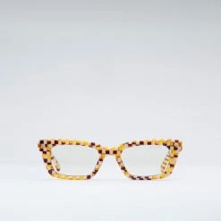 Machete Ruby - Optical Blue Light Frames In Tortoise Checker Checker Mania